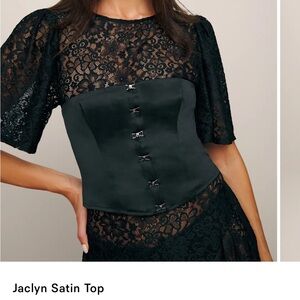 Reformation Jaclyn Satin Corset